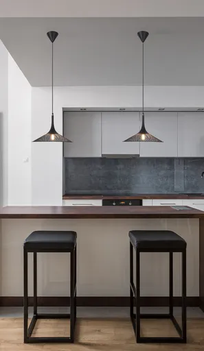 Závěsná lampa černá 25cm Kiruna S Ledea