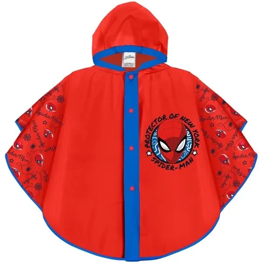 PERLETTI PONCHO PIOGGIA Dětská pláštěnka, červená, velikost UNI