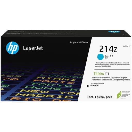HP W2141Z - originální toner HP 214Z, azurový, 26000 stran