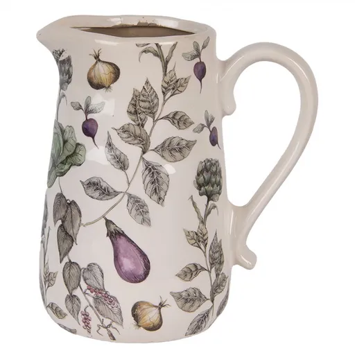 Keramický dekorační džbán The Kitchen Garden L - 21*15*23 cm 6CETKG0002L
