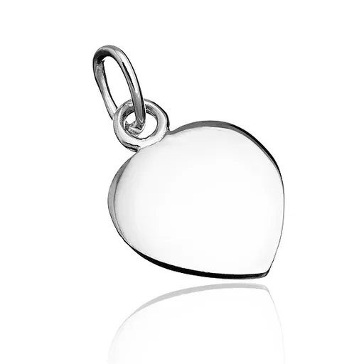 Přívěsek ze stříbra 925 - plochý medailonek se špičkou