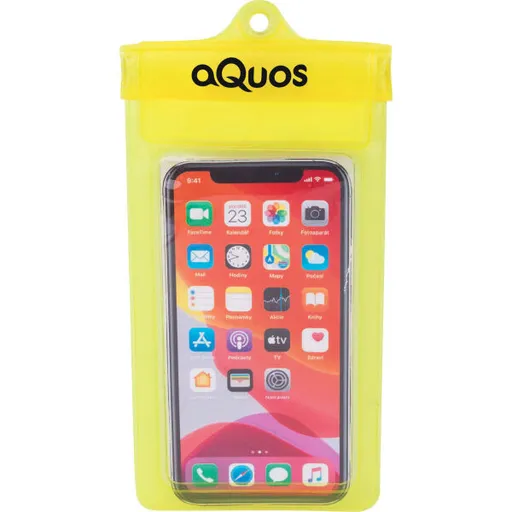 AQUOS PHONE DRY BAG Voděodolné pouzdro na mobil, žlutá, velikost