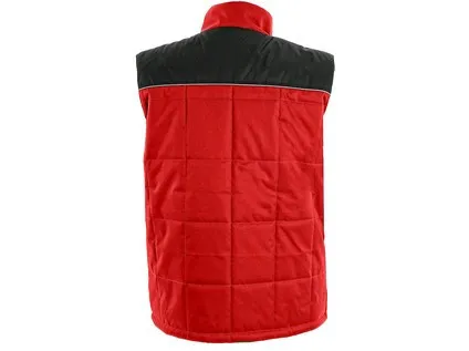 Pánská zimní vesta SEATTLE, červeno-černá, vel. S