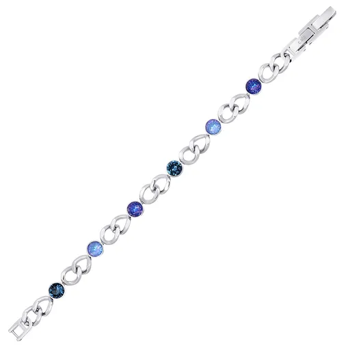 CRYSTalp Půvabný náramek se Swarovski krystaly Solara 22295.BLU.E