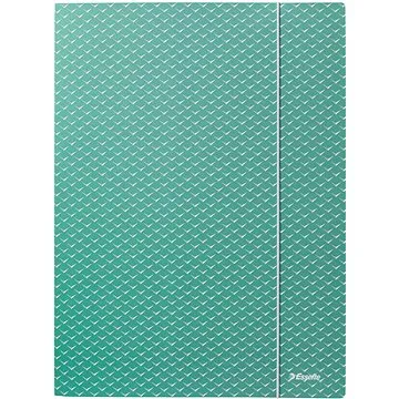 ESSELTE Colour Breeze A4 tříchlopňové s gumičkou, zelené (628493)