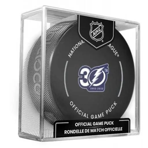 INGLASCO TAMPA BAY LIGHTNING GAME ANNIVERSARY Fanouškovský hokejový puk, černá, velikost