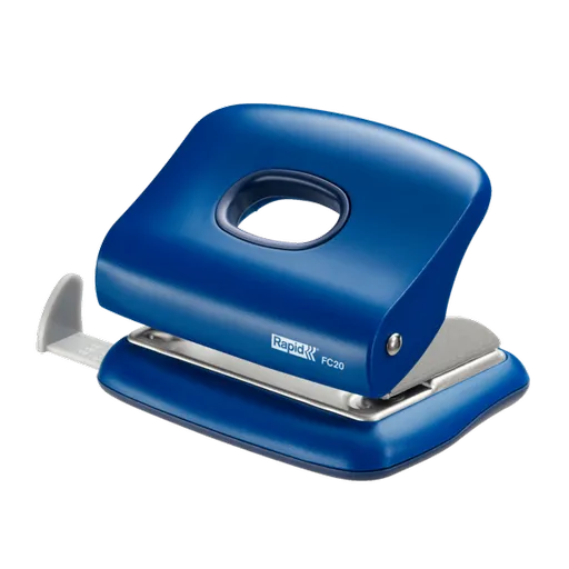 Rapid malá děrovačka FC20, 20 listů, modrá