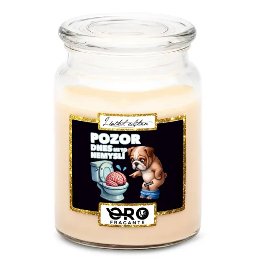 Svíčka Dnes mi to nemyslí (Vůně svíčky: Vanilka)