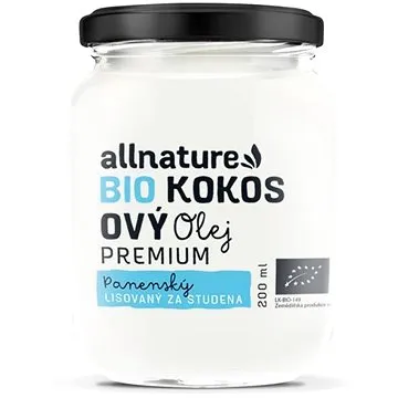 Allnature Bio Kokosový olej 200ml (8594182001976)