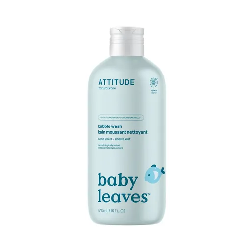 ATTITUDE Baby Leaves Dětská pěna do koupele Good Night 473 ml