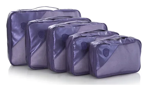 Cestovní organizéry Heys Metallic Packing Cube 5pc Navy