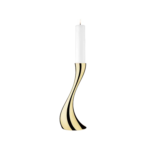 Podlahový svícen Cobra, 40 cm, zlatý - Georg Jensen