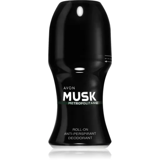 Avon Musk+ Metropolitano kuličkový deodorační antiperspirant pro muže 50 ml