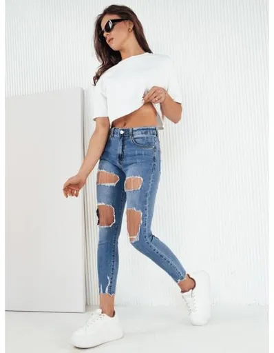 Dámské džínové kalhoty CATRAN modré