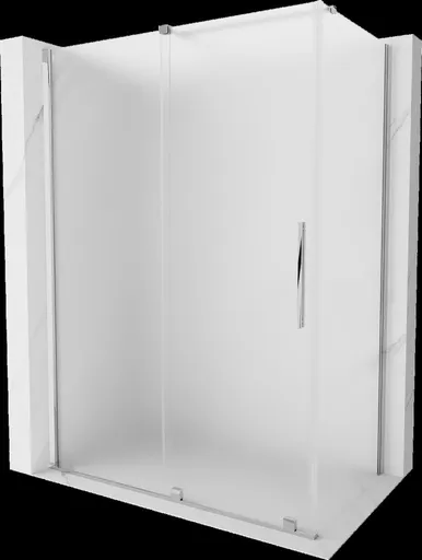 MEXEN/S Velar sprchový kout, posuvné dveře 150 x 80, dekor, chrom 871-150-080-31-01