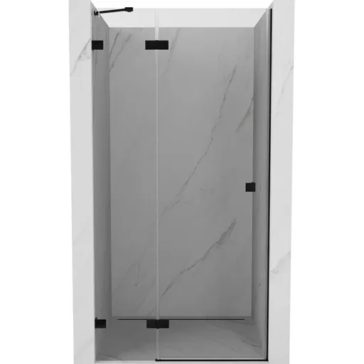 MEXEN/S Lunar sprchové dveře křídlové levé 70, transparent, černá 834-070-000-70-00-L