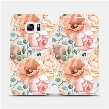 Flip pouzdro na mobil Samsung Galaxy S6 - MP02S Pastelové květy (5903516759101)