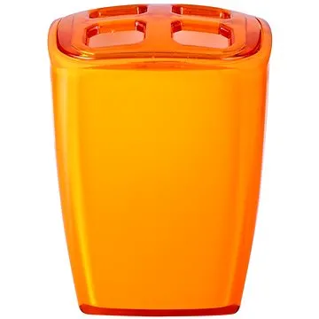 GRUND NEON - Kelímek na kartáčky 7x6,5x10 cm, oranžový (z22020214)