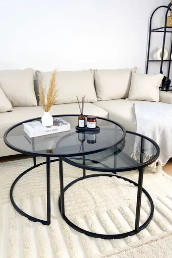 Konferenční stolek Tokyo 80 - Black, Fume