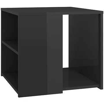 SHUMEE šedý s vysokým leskem 50 × 50 × 45 cm, dřevotříska (806390)