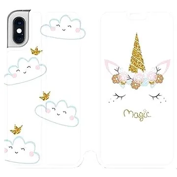 Flipové pouzdro na mobil Apple iPhone XS - MH01P Jednorožec magic (5903226725489)