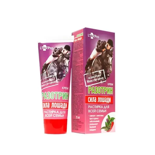 KOŇSKÁ SÍLA krém RAZOTRIN - na bolesti v krku, nachlazení - 75 ml - LekoPro