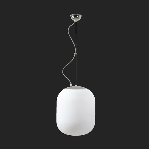 OSMONT TAN67314 TANIA L1 závěsné skleněné svítidlo nerez leštěná / bílá IP40 3000 K 27W LED DALI