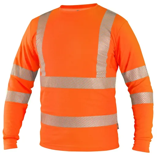 Canis (CXS) Pánské reflexní tričko s dlouhým rukávem CXS OLDHAM - Oranžová | 2XL