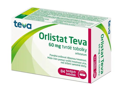 Teva Orlistat 60 mg 84 tobolek