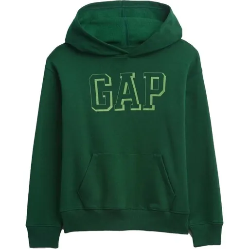 GAP V-FRCH LOGO PO - DROPSHADOW Chlapecká mikina, tmavě zelená, velikost