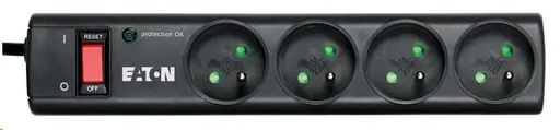 Eaton Protection Strip 4 FR, přepěťová ochrana, 4 zásuvky, 1m