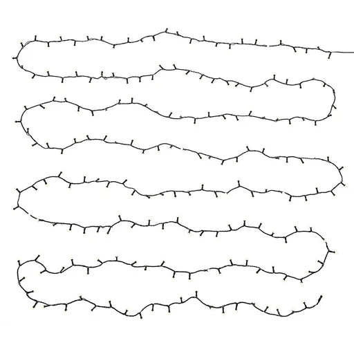 WHITE BULBS Světelný řetěz venkovní mini žárovky 200 světel