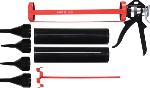 Vytlačovací pistole s nádobou, 330 mm