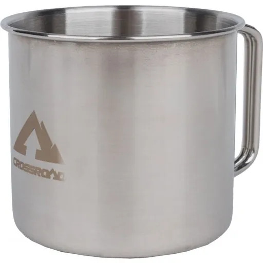 Crossroad STEELCUP Nerezový jednostěnný hrnek, stříbrná, velikost 300 ML