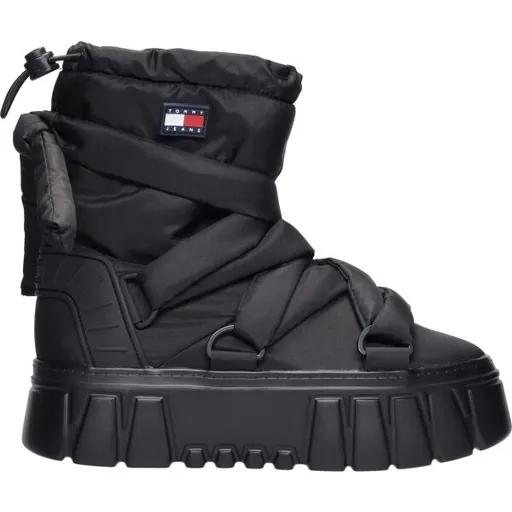 Tommy Hilfiger TJW CHUNKY SNOW BOOT NYLON Dámská zateplená obuv, černá, velikost
