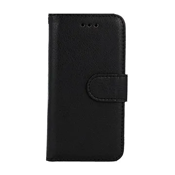 TopQ Pouzdro iPhone 5 - 5S - SE knížkové černé s přezkou 94187 (94187)