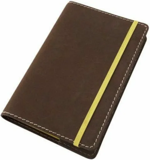 Kožený obal na diář Moleskine L 21 x 13 cm - kůže hnědá Nubuk