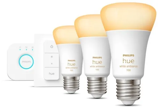 Philips Hue White Ambiance 8W 1100 E27 starter kit (929002468403)