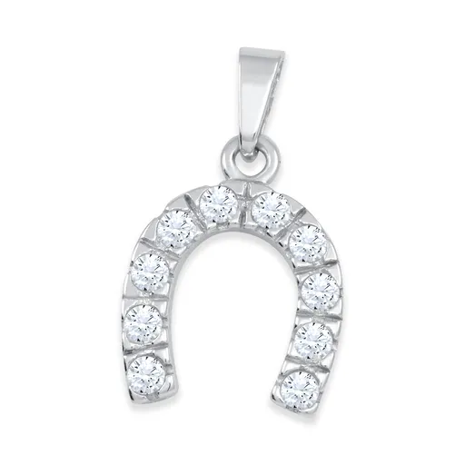 Soliter Stříbrný přívěsek Podkova se zirkony 446 001 00406 04