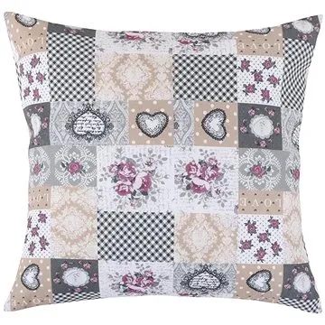 BELLATEX DITA polštářek 45 × 45cm 55/408 - patchwork love (9553)