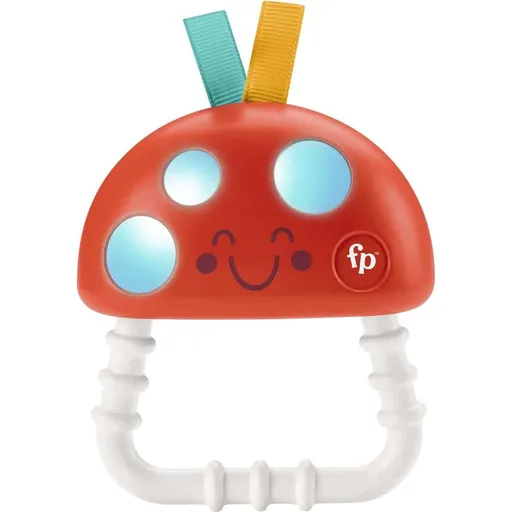 Fisher Price kousátko a chrastítko muchomůrka