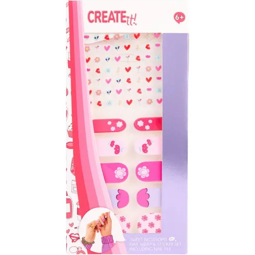 Alltoys Canenco Samolepky na nehty + 4 pilníky Create it!