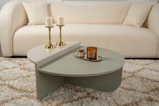 Konferenční stolek Orion - Ash Green, Sandstone