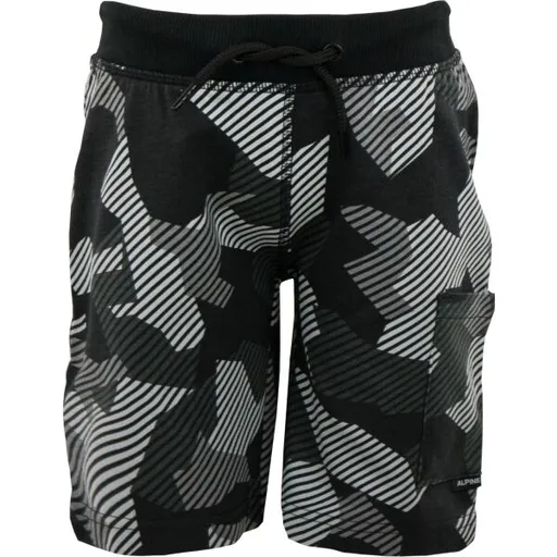 ALPINE PRO IMEDO Chlapecké šortky, černá, velikost 104-110