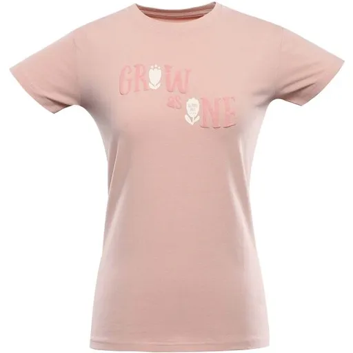 ALPINE PRO SUMEKA Dámské triko s krátkým rukávem, lososová, velikost