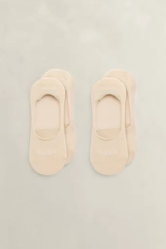 PONOŽKY GANT INVISIBLE SOCKS 2-PACK IVORY WHITE