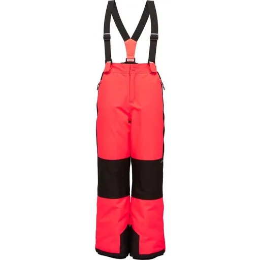 Lewro BERKLEY Dětské lyžařské kalhoty, lososová, velikost 164-170