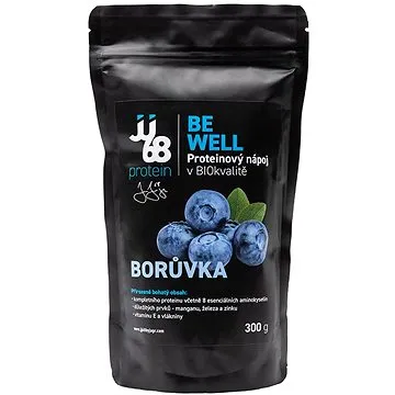 JJ68 BE WELL - BIO konopný protein BORŮVKA 300 g (67)