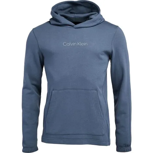 Calvin Klein ESSENTIALS PW HOODIE Pánská mikina, modrá, velikost