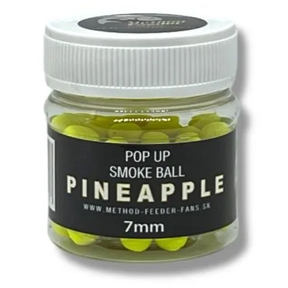 Method feeder fans plovoucí boilies pop up smoke ball 7 mm 50 ml - ananas